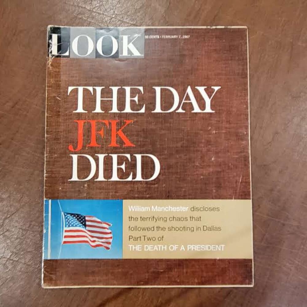 Vintage Look Magazine February 7, 1967 The Day JFK Died